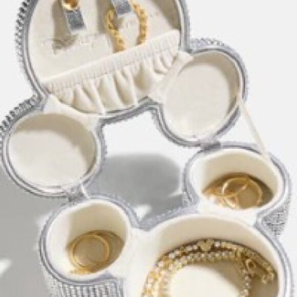 BAUBLE BAR X DISNEY Bejeweled Mickey Mouse Travel Jewelry Case in Silver - Picture 6 of 6